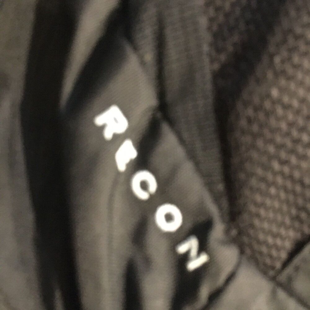 NORTH FACE Recon Black White Accents Hiking Camping School Laptop Backpack - Picture 5 of 13